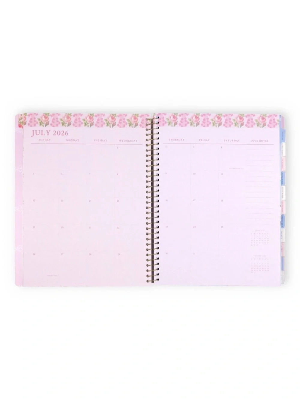 LoveShackFancy x Target Yoobi blooming heirloom planner